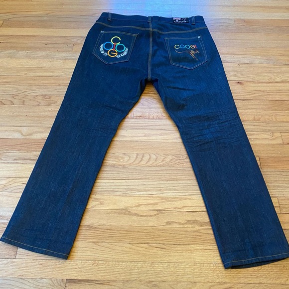 Coogie Jeans Men's 44 x 34 Dark Blue jeans Embellished - Picture 13 of 15